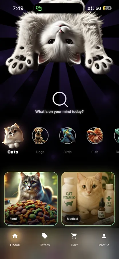 Grainoz app home screen