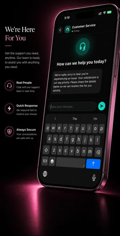 Hertshe in-app support
